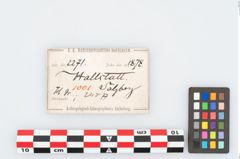 Etikett zu Keramikgefäß (NHMW-PRAE-002271)